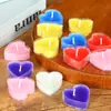 Velas Criativas de Plástico em Formato de Coração Velas para Proposta Confissão Jantar Romântico de Dia dos Namorados Velas de Coração Atacado