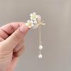 Estilo Francés Elegante Flor tamaño pequeño Pasador Lateral Flequillo Mechones Sueltos Pinza para el Cabello Mariposa Pedrería Accesorios para el Cabello Parte Trasera de la Cabeza Adorno para la Cabeza para Mujeres