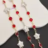Accesorios de Cadena para Joyería DIY Cadena de Perlas y Cristal Color Glaseado Sellador Conservante de Color Cadena Hecha a Mano Collar Pulsera Material para Ropa Cadena