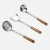 Espátula de acero inoxidable, cucharón para sopa, espumadera, espátula para freír, cuchara para arroz, utensilios de cocina para el hogar, suministros de cocina, juego completo de utensilios de cocina