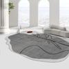 Alfombra de Cojín de Cristal Irregular Estilo Nórdico Sala de Estar Sofá Mesa de Centro Tapete de Piso Estudio Tocador Tapete Antideslizante