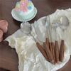 Estilo Ins Vintage Coreano Talheres de Madeira com Cabo de Madeira Hashi Faca Garfo Colher Conjunto de Talheres Doméstico Colher de Arroz Colher de Sopa Colher de Café