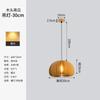 Lámpara de comedor, lámpara nórdica de calabaza, estilo japonés, estilo tranquilo, lámpara de dormitorio vintage, lámpara de madera original, creativa, lámpara de calabaza de madera para casa de familia.