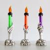 Vela de Halloween Bar de Luz Grande Adereços Decorativos Fantasma de Terror Mão Caveira Lâmpada LED Piscante Eletrônico Abóbora