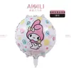 Dibujos Animados Anime Kuromi Globo Melody Perro Canela Juguete Infantil Decoración Fiesta de Cumpleaños Globo de Película de Aluminio