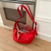 Estilo Coreano Casual Fresco Estilo Perezoso Bolso de Lona para Mujer Gran Capacidad Bolso Dumpling de Hombro Bolso Cruzado Casual para Mujer Venta al por Mayor