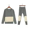 Ropa interior térmica de terciopelo sin costuras forrada de forro polar de seda acolchada rodilleras y soporte lumbar talla grande ropa de otoño pantalones largos traje de hombre