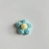 Ponto Crochê Feito à Mão Flor Puff Flor Lã DIY Grampo de Cabelo Acessórios de Joia Corsage Bolsa Acessórios de Roupa Flor