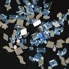 Zapatos Planos Azul Claro Uñas con Diamantes Diamante Mini Pequeño Mediano Grande Corazón Azul Gota de Agua Vidrio K9 Joyería para Uñas al por Mayor