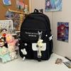 Mochilas Escolares de Gran Capacidad para Estudiantes de Secundaria y Preparatoria, Mochilas de Aspecto Sofisticado y Color Block Lindo, Mochilas de Viaje para Estudiantes Modernas y Versátiles