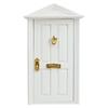 Acessórios para Casa de Bonecas Mini 1:12 Móveis para Casa de Bonecas Porta Colorida Porta de Casa Pontiaguda Porta de Metal Artificial
