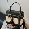 Bolso Texket de Color Contrastante de Nicho Bolso Pequeño para Mujer 2025 Nuevo Moderno Moda Versátil Casual Bolso de Hombro Cruzado