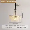 Lámpara de araña vintage de alta gama estilo francés para sala de estar, Lámparas de cristal retro estilo campo americano para dormitorio y comedor