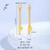 Puzuo Color Fuerte que Conserva, Arena Mate Dorada, Accesorios para Manualidades, Cadena Colgante de Perlas del Dios de la Riqueza de Cinco Vías, Separadores de Monedas para Mujeres