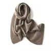 Novo Cachecol de Cashmere Feminino para Outono e Inverno, Xale Macio e Sedoso, Versátil de Uso Duplo Unissex, Cachecol de Tricô de Cashmere