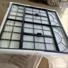 Janelas pequenas feitas sob medida para casas de autoconstrução, de correr internas, de abrir francesas retrô, decoração de janela falsa minimalista, creme