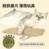 Brinquedo de Mastigar Estilo Almofada com Corda de Cânhamo e Erva-do-Gato, Durável para Limpeza dos Dentes e Afiação das Garras, Suprimentos para Gatos de Estimação, Brinquedo para Autoentretenimento e Alívio do Tédio