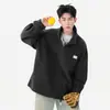 Moletom Quente de Lã Polar para Homens, Roupa Externa de Outono e Inverno, Blusa Masculina Solta de Manga Longa no Comprimento do Ombro, Jaqueta Novo Estilo 2026