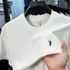 Camiseta de Manga Corta para Hombre con Logo de Pony, Modelo Nuevo 2026, Versátil Casual de Verano, Cuello Redondo