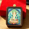 Novo Estilo Pingente do Zodíaco Tibetano de Doze Signos e Oito Divindades Guardiãs com Thangka Pintado à Mão e Mantra de Seis Palavras