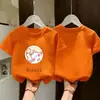 Camiseta de Manga Corta de Algodón Puro para Niña, Estilo Verano, Estampado de Princesa, Dulce y Versátil, de Corte Holgado, Camiseta Básica de Media Manga para Niñas Pequeñas