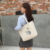 Bolsa de lona para estudiantes universitarias, bolso de mano para clase, bolsa de compras de gran capacidad, bolso tote Joker, una generación de cabello