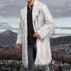 CI Transfronterizo F0664 Nuevo Abrigo de Piel Sintética para Hombre Talla Europea, Chaqueta de Piel de Peluche, Abrigo Cálido