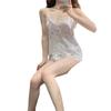 Pijama Estilo Shuang'Er de Aspecto Elegante de Seda Helada con Tirantes Cortos Conjunto de Dos Piezas Verano Delgado Ropa de Casa para Estudiantes de Dormitorio