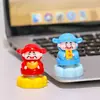 Adorno Rotatorio de Escritorio Guan Gong de Jingdezhen, Figura Pequeña Rotatoria del Dios de la Riqueza para Alivio del Estrés, Pequeño Regalo al por Mayor