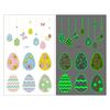 Ruikalong Transfronterizo Impermeable Luminoso Pegatinas de Pascua Fiesta Dibujos Animados Pegatinas de Tatuaje para Niños Pegatinas de Huevo de Conejo