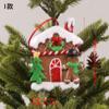 Decoraciones navideñas hombre de jengibre arcilla blanda Papá Noel colgante pequeño nuevos adornos para árbol de Navidad regalos de Navidad