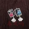 Pendientes Vintage Bordados Hechos a Mano de Estilo Étnico de Moda con Borlas Pequeñas, Joyería de Plata Miao de Yunnan, Color Blanco, Tamaño 41