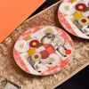 Novo Prato de Jantar de Hotel de Luxo 10 polegadas Prato de Bife Fofo Porcelana Óssea 8 polegadas Prato de Sobremesa Prato de Bolo Cerâmico Presente de Exportação