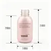 Frasco conta-gotas de plástico de 50ml, frasco tipo pump para líquido de essência, frasco transparente de PET para subembalagem de sérum, material de embalagem para skincare