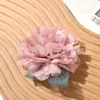 Estilo Pastoral Malha Burn-out Camélia Acessórios DIY Roupas Acessórios de Cabelo Flores para Sapatos Broches Enfeites Suprimentos Acessórios