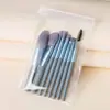 Juego completo de 8 brochas de maquillaje para principiantes, portátiles, de pelo suave, para sombras de ojos, base, herramientas de maquillaje de belleza, venta al por mayor