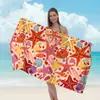 Toalha de Praia Estampada Amazon Personalizada Nova Microfibra Secagem Rápida Toalha de Natação Veludo Dupla Face Toalha Esportiva