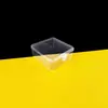 Caixa Quadrada Transparente de 4,5 cm de Altura e 10,5 cm Caixa de Armazenamento Peças para Ferramentas Caixa de Embalagem de Produto Guka Baqi Caixa de Exibição