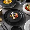 Plato para Entrantes Fríos con Concepto Artístico de Patrón de Roca Creativo de Alta Gama para Hotel Restaurante Presentación Irregular Plato Privado Vajilla de Cerámica