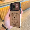 Capa de Celular Fofa de West Highland White Terrier Filhote para iPhone 18 Apple 17 Pro Max Capa Protetora de Couro Marrom Fofo