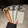 Funda de Teléfono Estilo Japonés y Coreano para iPhone 17 Pro Max, Borde Electroplateado de Moda con Pedrería, Cubierta Protectora Anti-Caídas de Cobertura Total para Apple 16