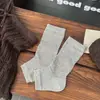 Meias para mulheres, primavera e outono, cor sólida, estilo novo, meias de bico aberto, tendência japonesa, ins, na panturrilha, meias de algodão, estilo fino, estampadas, de rede, meias femininas