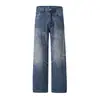 Roupas Masculinas Fengshe / Jeans de Sarja Masculino Tendência Solto Estilo Americano Perna Reta, Calças Casuais Vintage de Perna Larga, Primavera e Outono de 2026