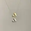 Venda Quente Transfronteiriça Personalizado Comemorativo Amor Letras Inglesas Zircônio Dourado Branco Versátil Moda Corrente Clavícula Pingente para Mulheres