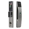 Cerradura de huella dactilar con reconocimiento facial D, intercomunicador remoto, cerradura de puerta inteligente, reconocimiento de vena de la palma, puerta de seguridad para el hogar, cerradura electrónica de combinación