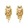 Pendientes Elegantes de Metal con Lentejuelas y Borlas Estilo Transfronterizo Europeo y Americano Pendientes de Nicho con Estilo Pendientes Exagerados de Moda para Mujer
