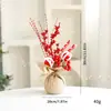 Adornos de Lino de Frutas Rojas Navideñas Más Vendidos Transfronterizos Decoraciones para Árbol de Navidad Adornos para Montaje de Escenas Entrega Directa de Fábrica
