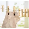 Pinzas de Bambú, Pinzas para Ropa para Uso Doméstico, Pinzas de Madera Fuertes para Secar Colchas, Pinzas Pequeñas, Pinzas para Ropa, Pinzas Grandes a Prueba de Viento, Pinzas para Fotos