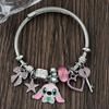 Pulsera Creativa de Stitch de Venta Caliente Transfronteriza Animación de Dibujos Animados Linda Lilo y Stitch Ajustable Diamante Nueva Pulsera