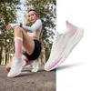 Hongxingerke Jingzhe 2 Zapatillas de Correr para Mujer Zapatos con Amortiguación Zapatilla de Deporte Verano Nuevo Suela Suave Cuerda Elástica Zapatos para Saltar la Cuerda Zapatillas de Correr